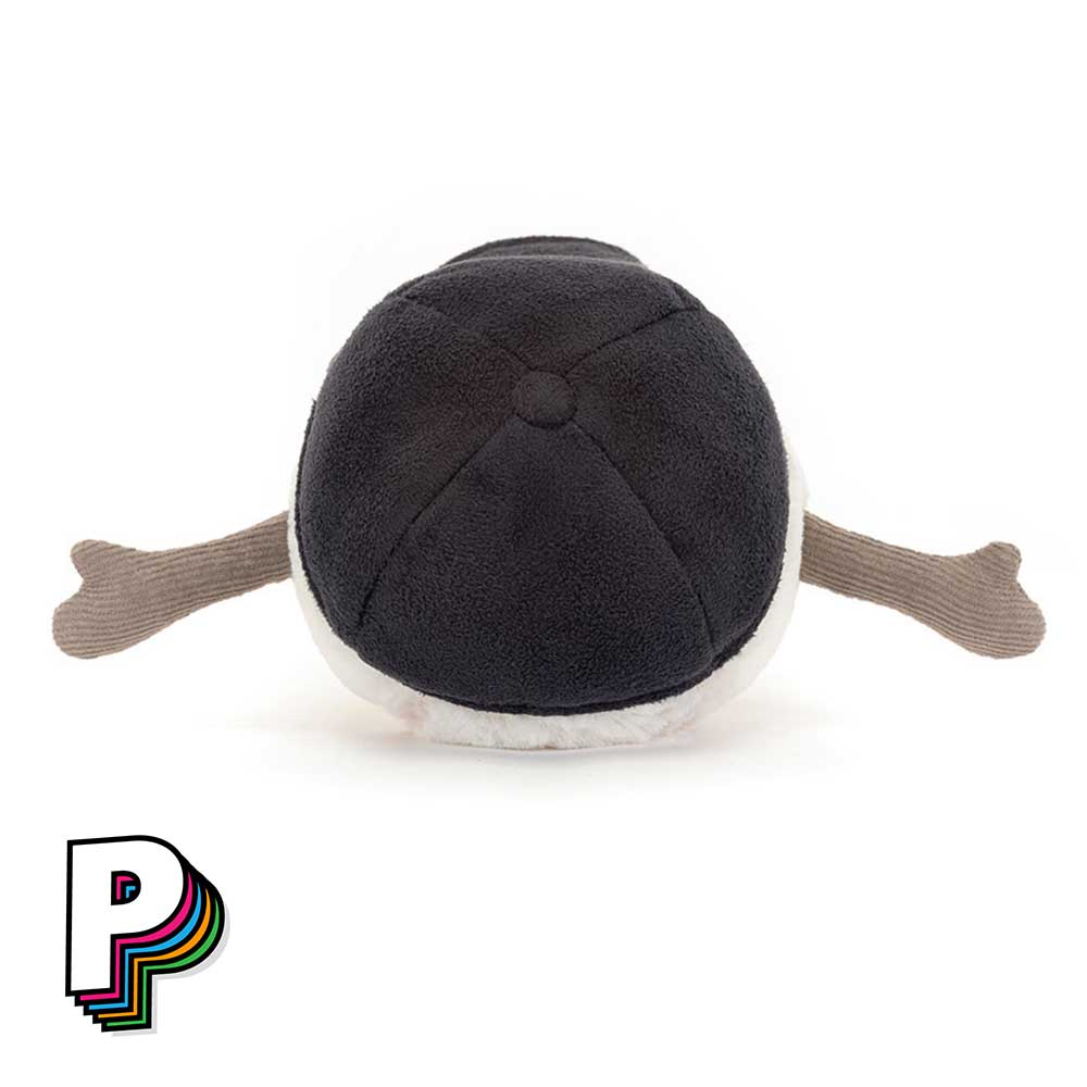 peluche balle de baseball derrière