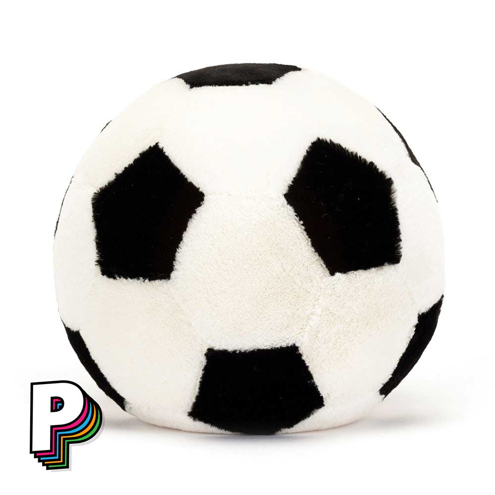 Peluche ballon foot de dos