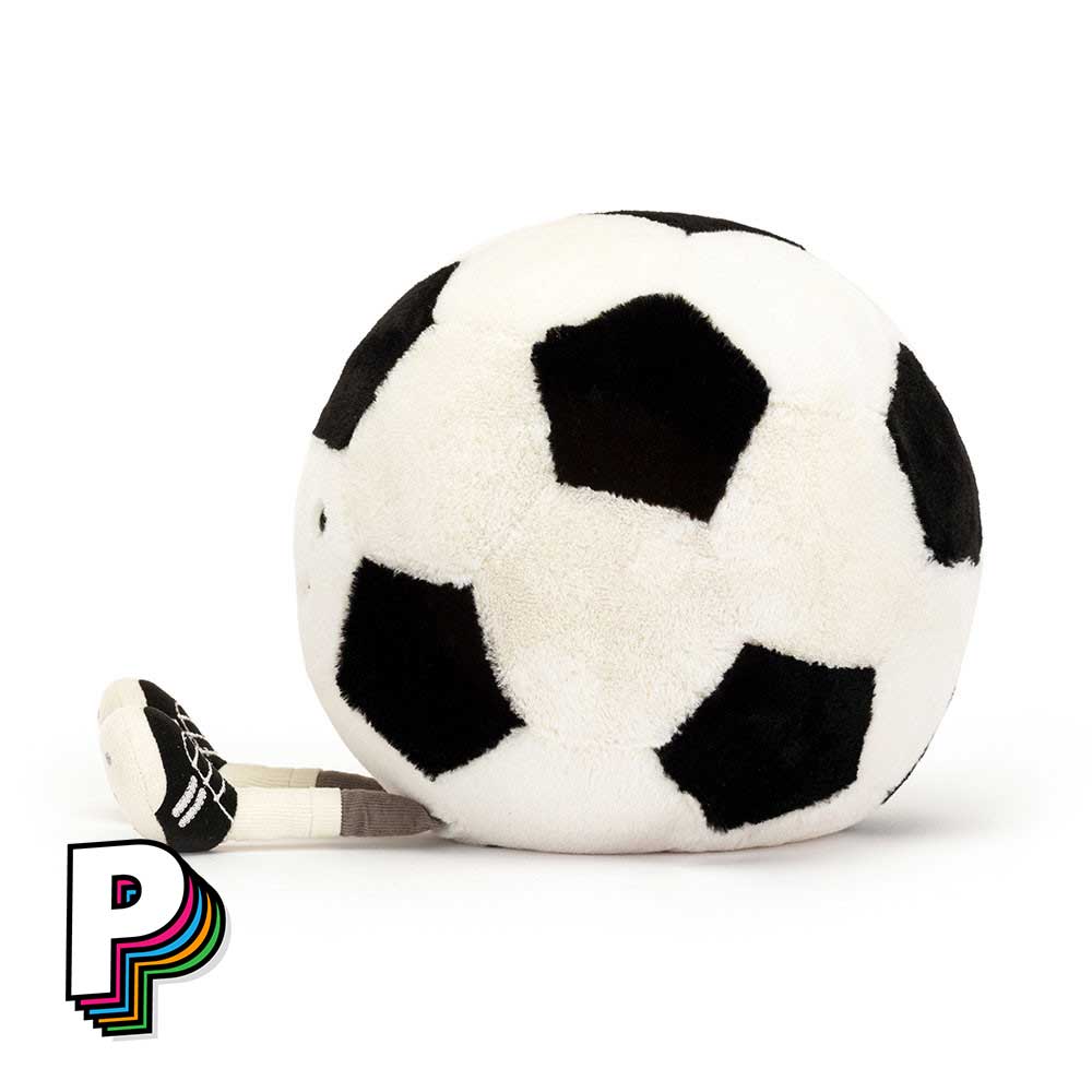 peluche ballon foot de côté