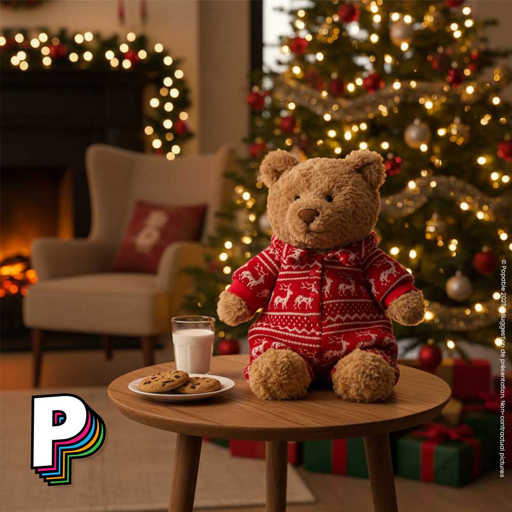 Peluche Ours Bartholomew Pyjama Hiver de Jellycat