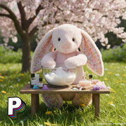 Peluche lapin rose Blossom 'Cherry' de Jellycat qui fabrique savon