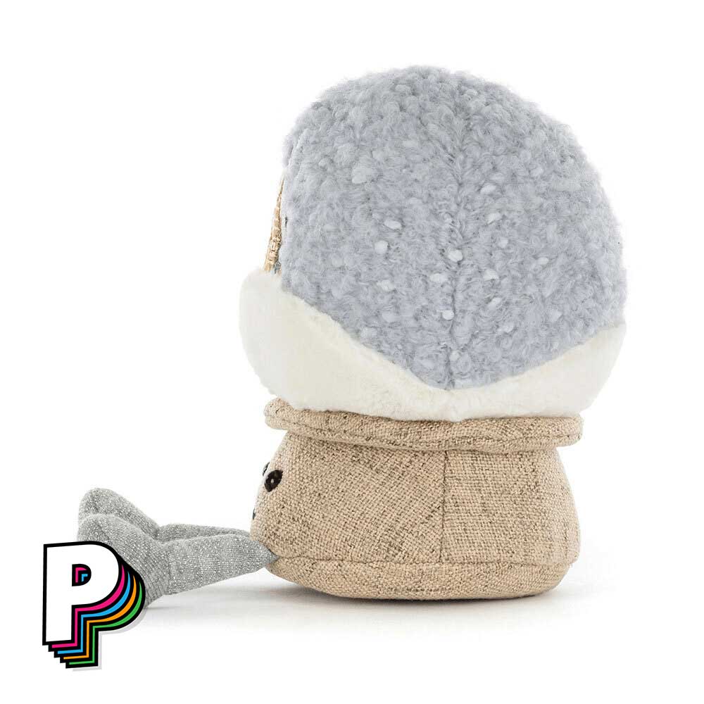 Peluche Boule de Neige Amuseables de Jellycat de côté