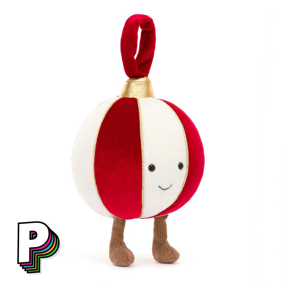 A4BAU Peluche boule de Noël debout