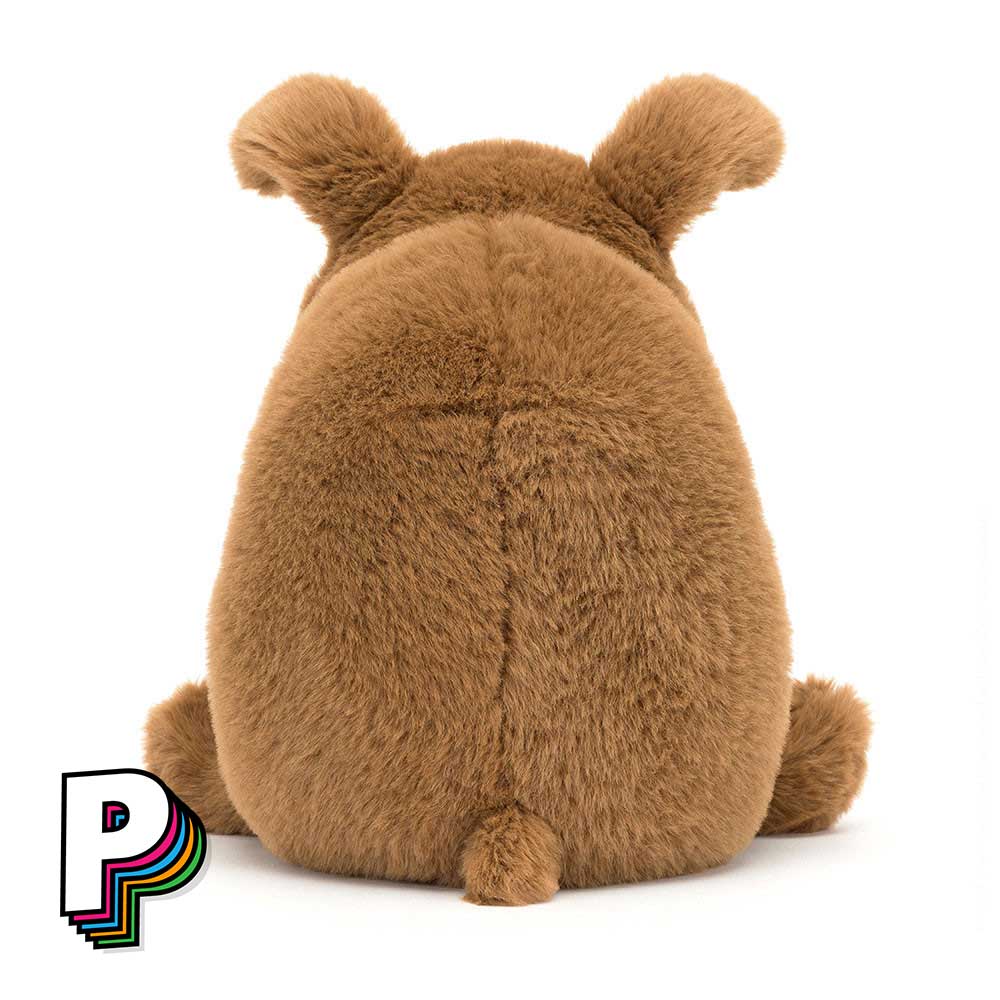 Peluche bouledogue Chien Derreck de Jellycat de dos