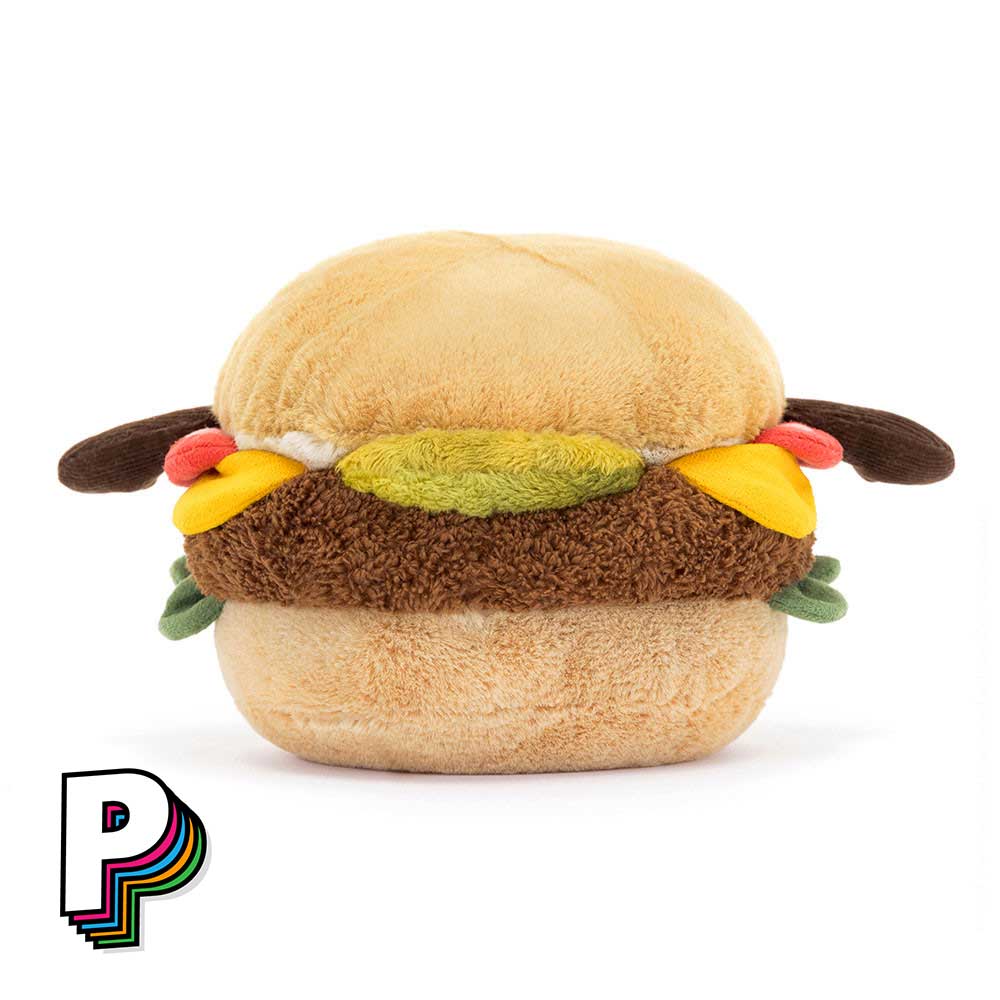 Burger peluche dos