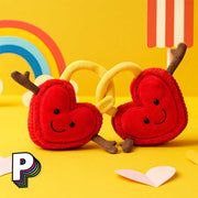 Peluche duo coeurs cadenas Amuseables Val & Tina Love Locks A4LLO