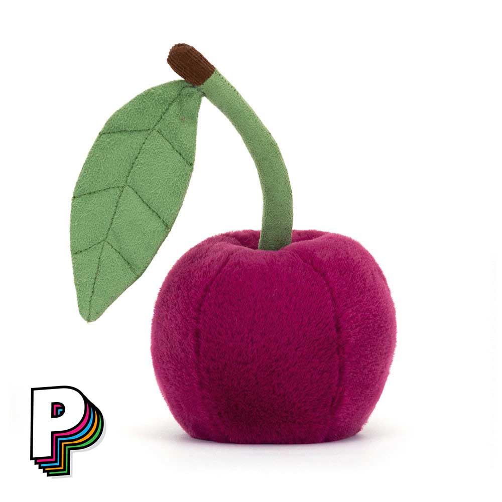 Dos peluche cerise