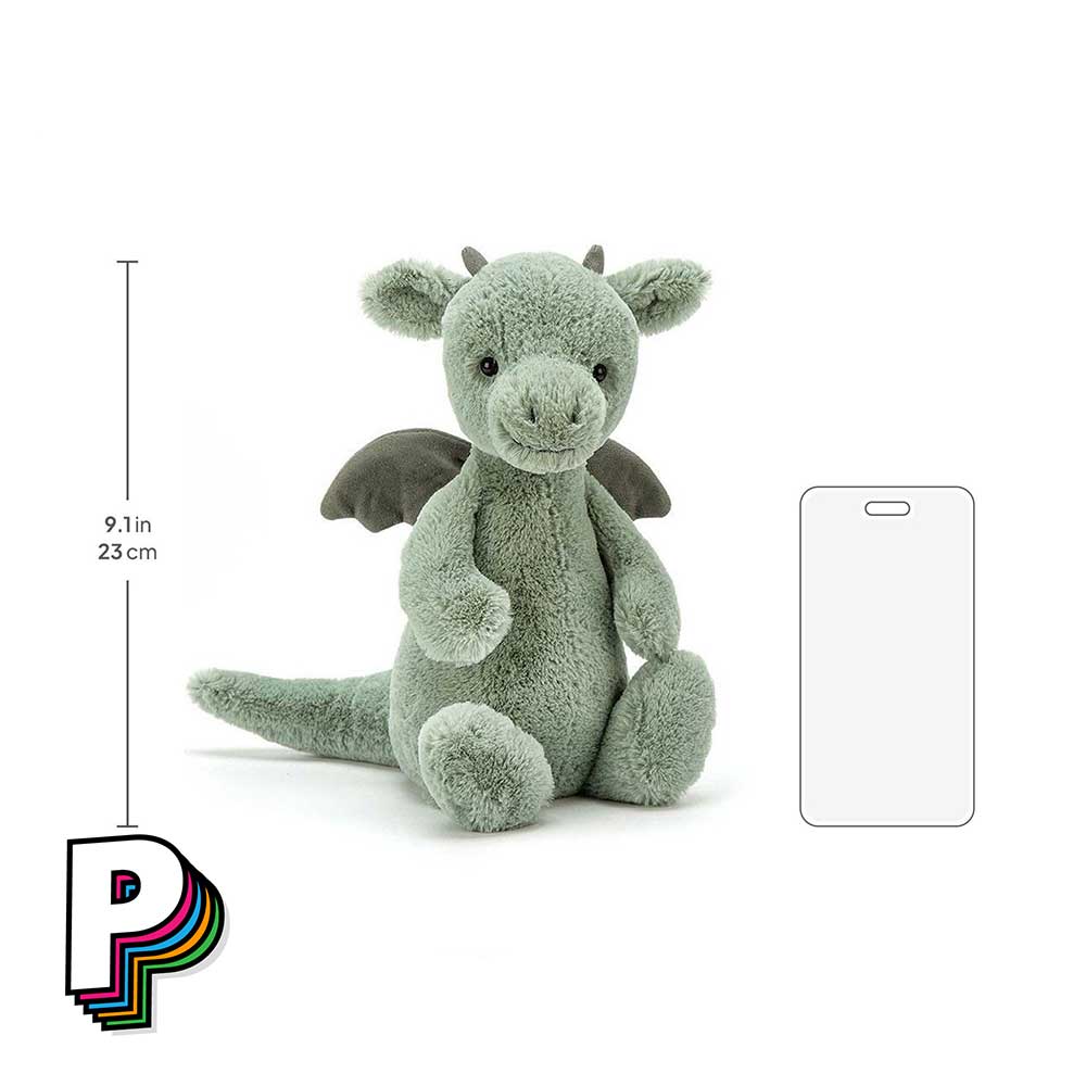 Dimensions peluche dragon bashful medium BAS3DGN