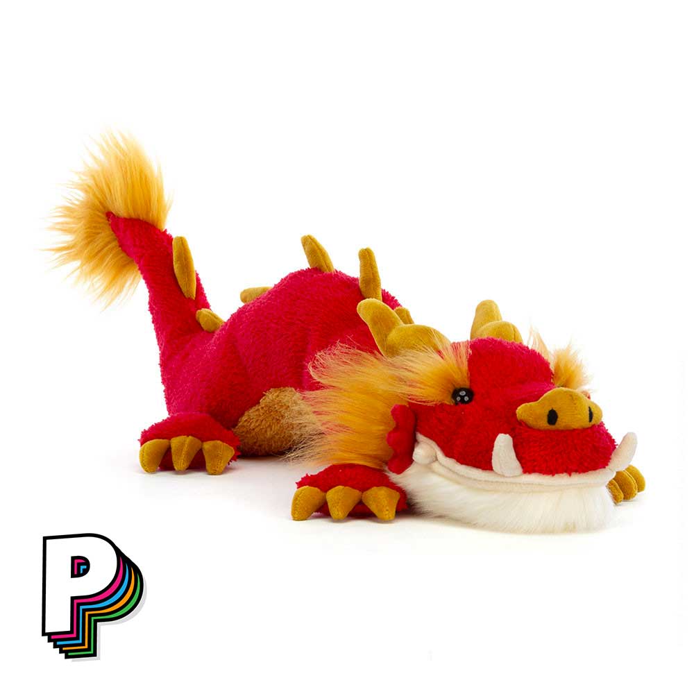 Peluche Dragon Festival Oriental Rouge Doré de Jellycat
