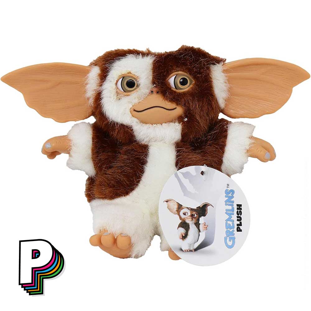 Peluche Gizmo Souriant Gremlins - NECA Mogwai avec étiquette