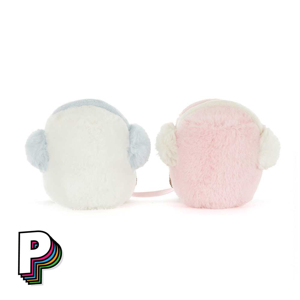 Peluche vue dos Duo guimauve hiver Rose et Blanc Marshmallows Toastie Amuseables de Jellycat