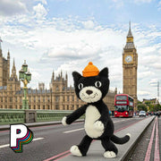 Peluche Jack le chat de Jellycat à Londres avec Big Ben
