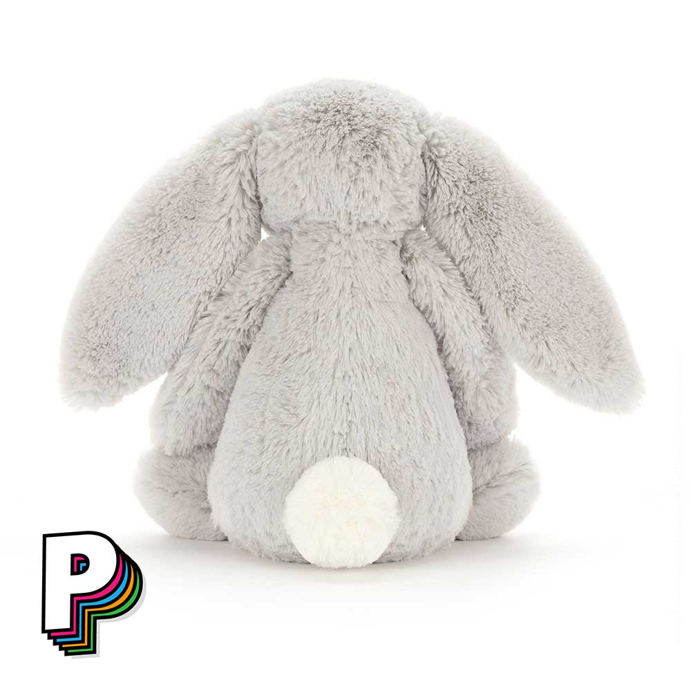 Peluche lapin silver medium Jellycat de dos