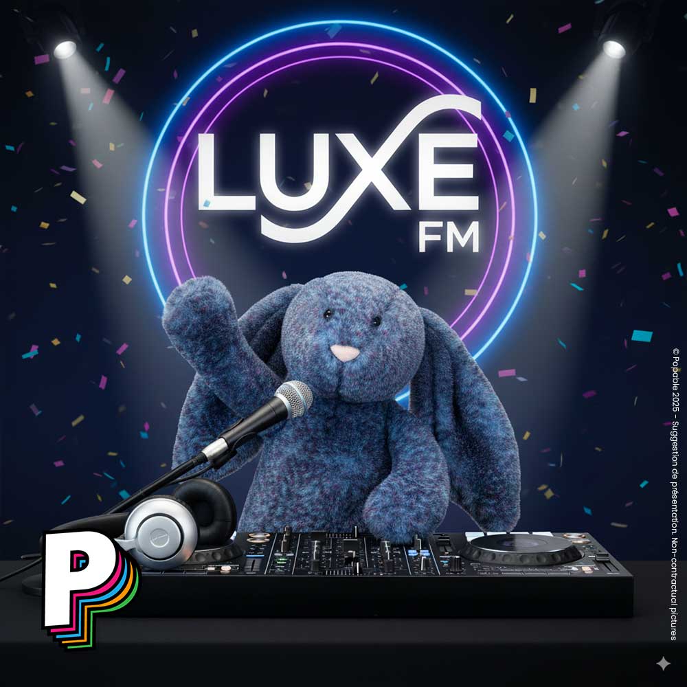 Peluche Lapin Hopscone Luxe de Jellycat DJ Lapin