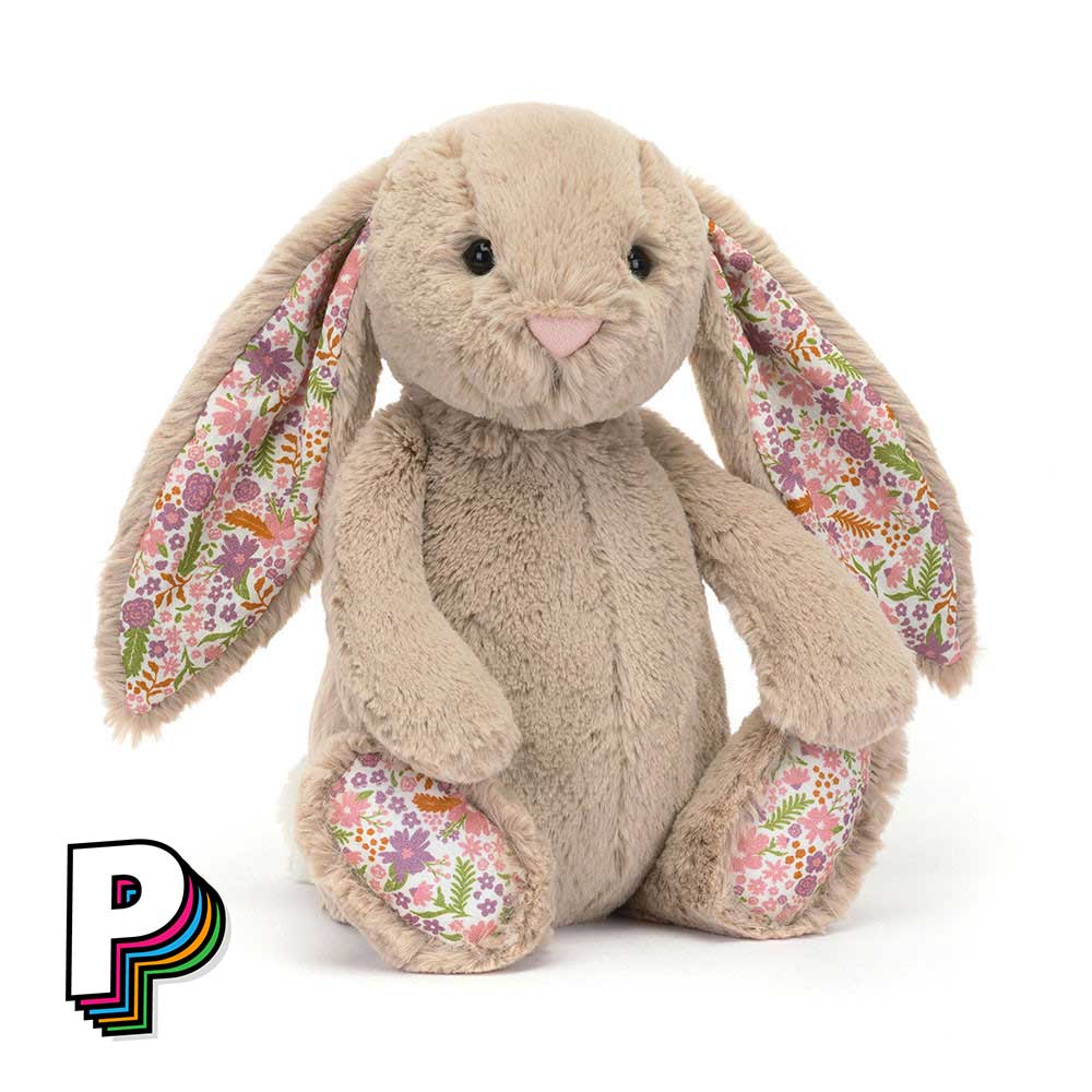 Peluche lapin beige blossom medium bpm3bm