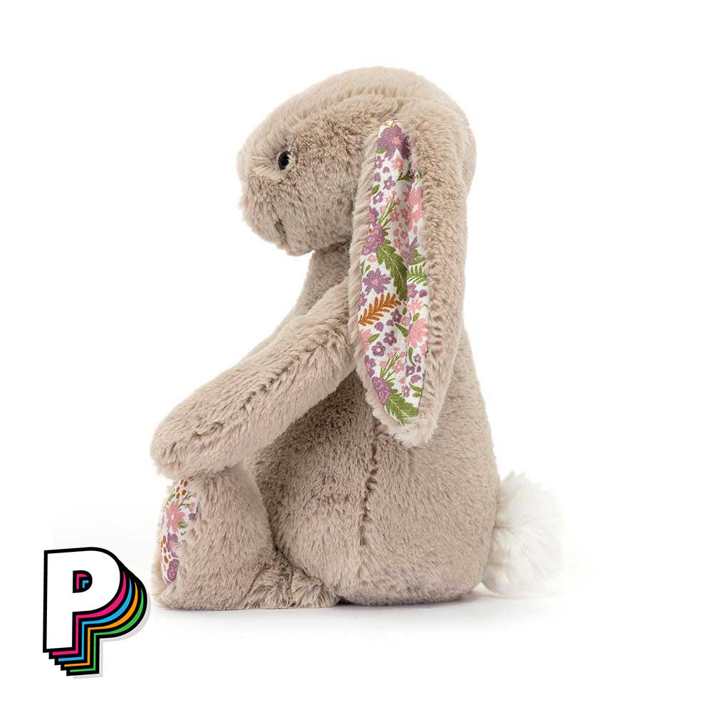 Peluche lapin beige blossom small bps6bm de côté