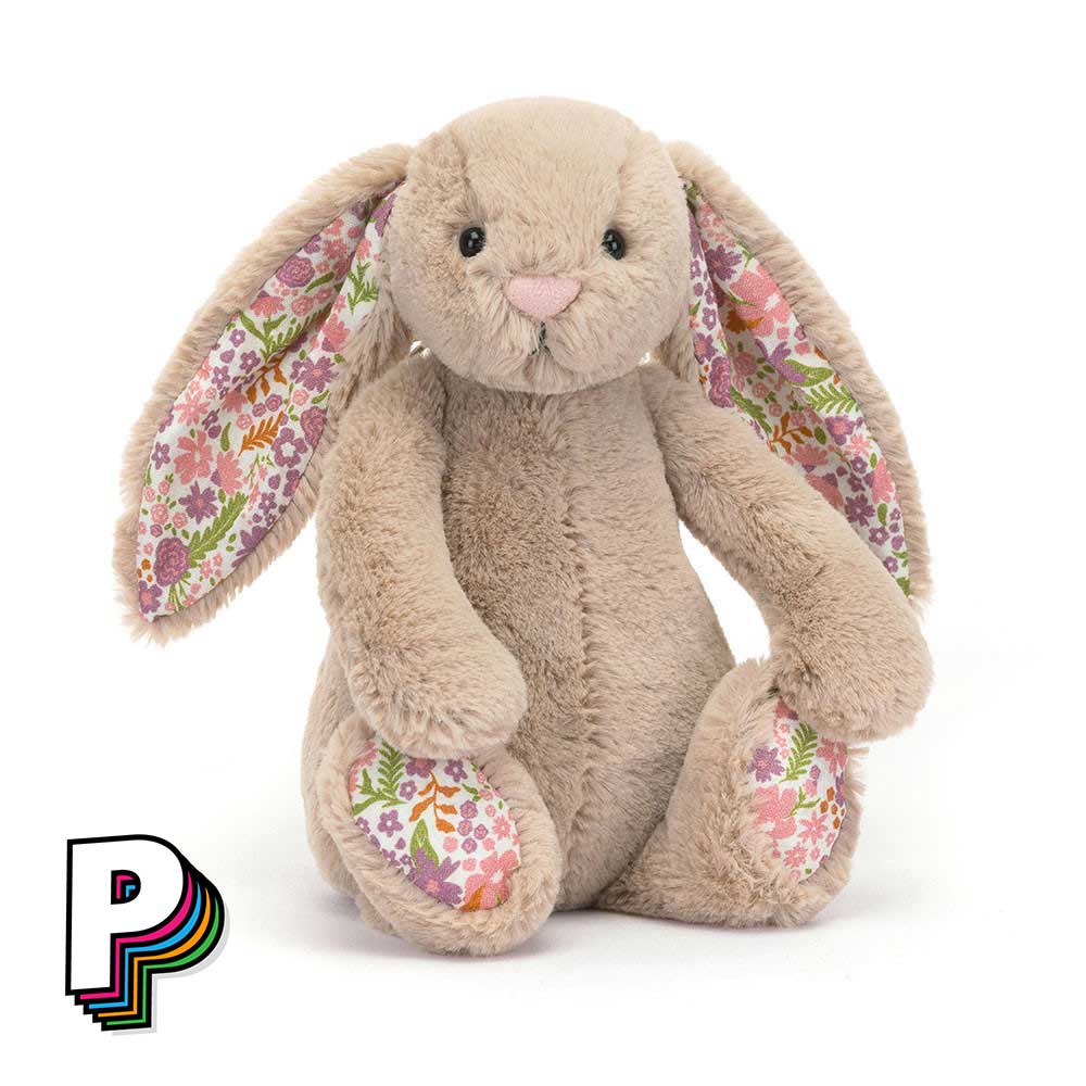 Peluche lapin beige blossom small bps6bm