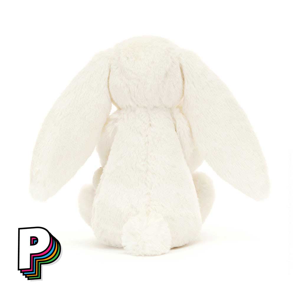 Peluche Lapin Bashful avec sucre d'orge de Jellycat de dos