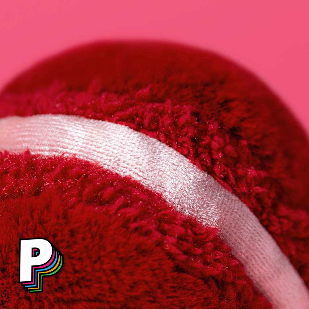 Détails du macaron coeur rouge Arlette