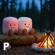 Peluche Duo Guimauve Rose & Blanche Marshmallows Amuseables de Jellycat