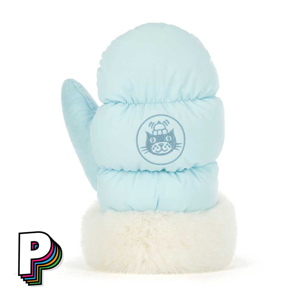 Dos peluche Moufle de ski Amuseables de Jellycat avec logo jellycat