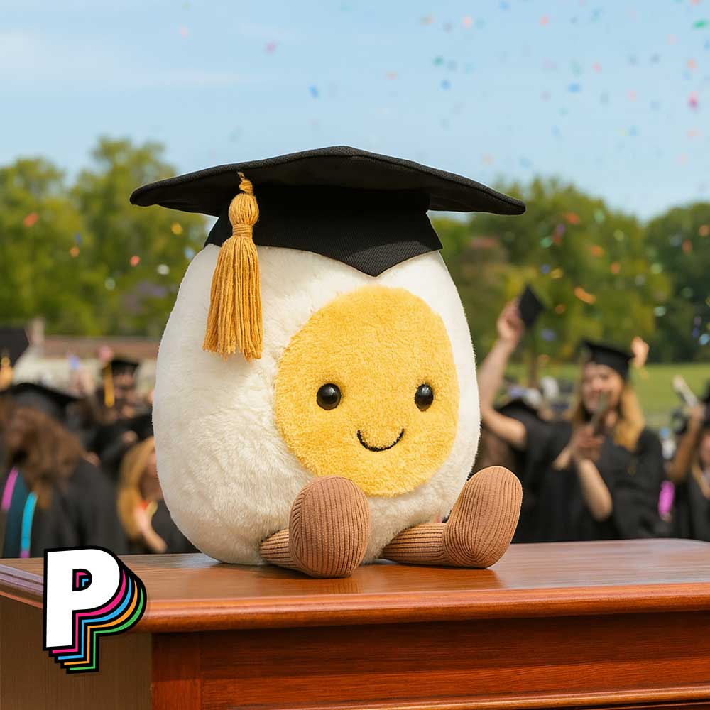 Peluche Œuf Dur Diplômé jellycat