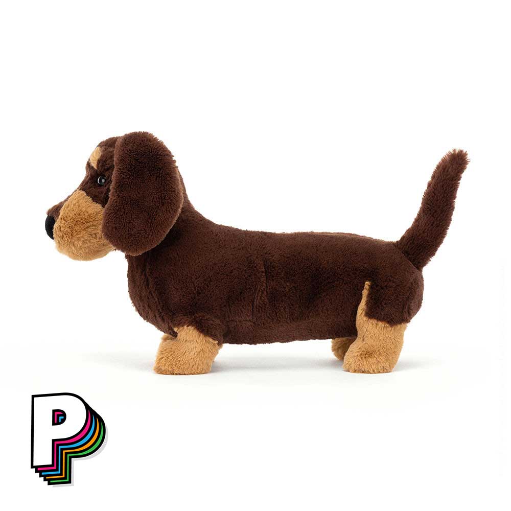 Peluche chien saucisse otto marron Jellycat