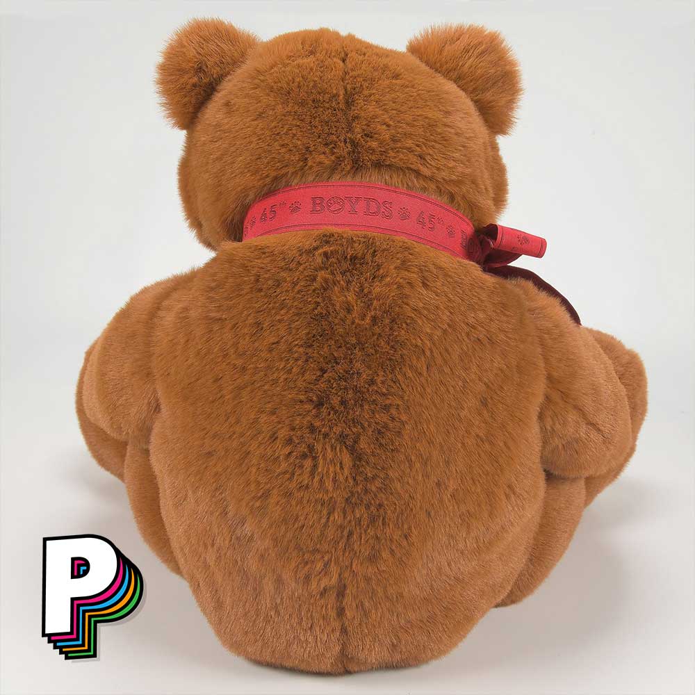 Peluche Ours Bubba 40cm Marron de Boyds Bears de dos