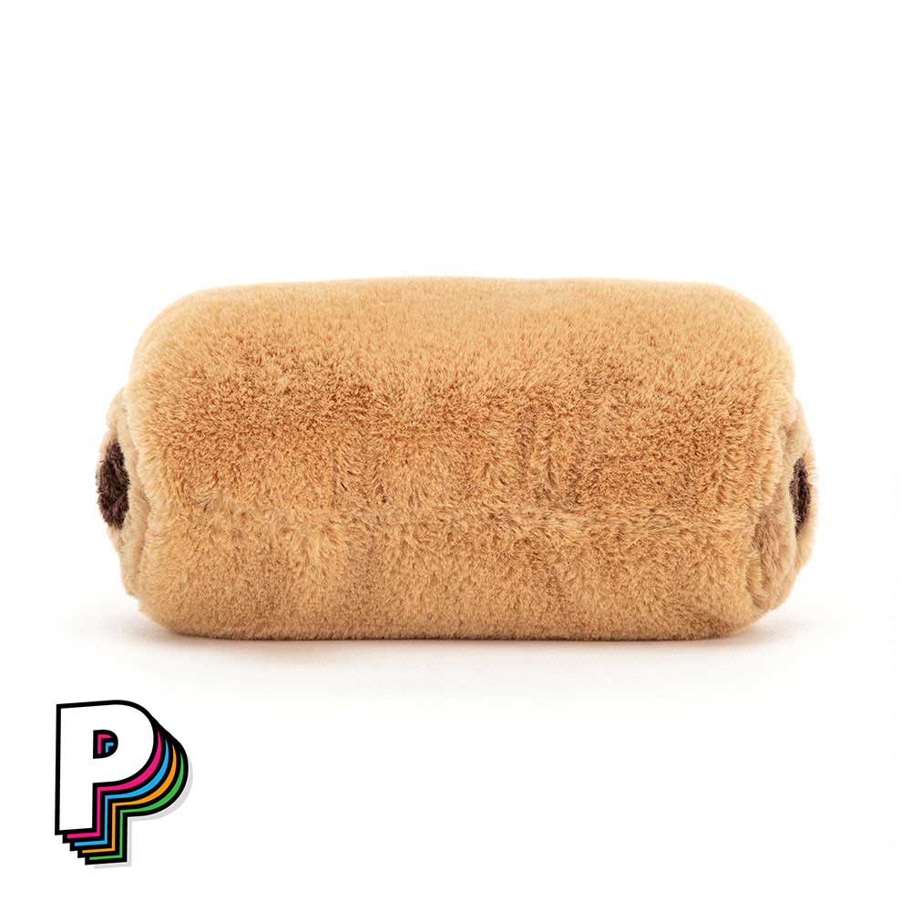 Peluche pain chocolat de dos