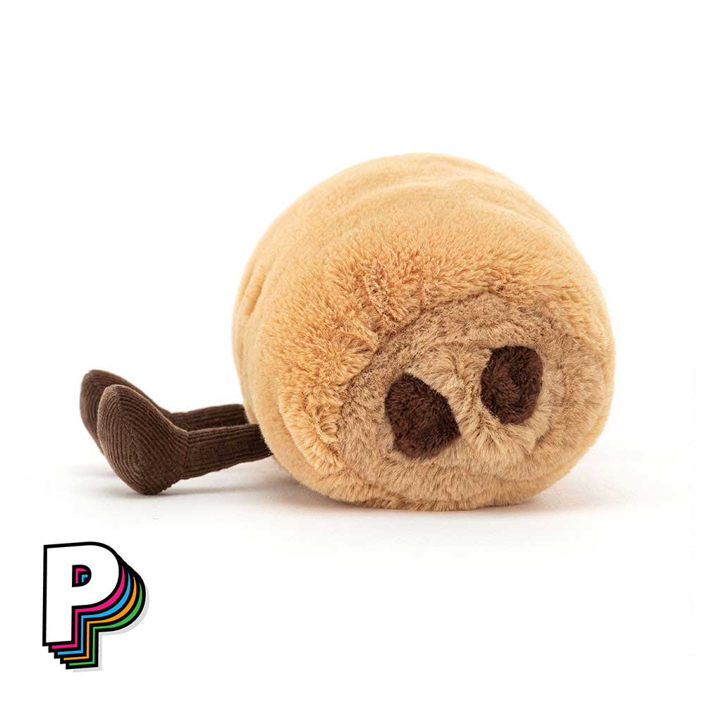 Peluche pain chocolat de côté