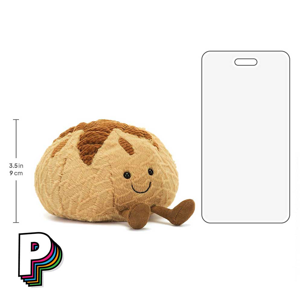 Peluche Pain au Levain Amuseables de Jellycat dimensions