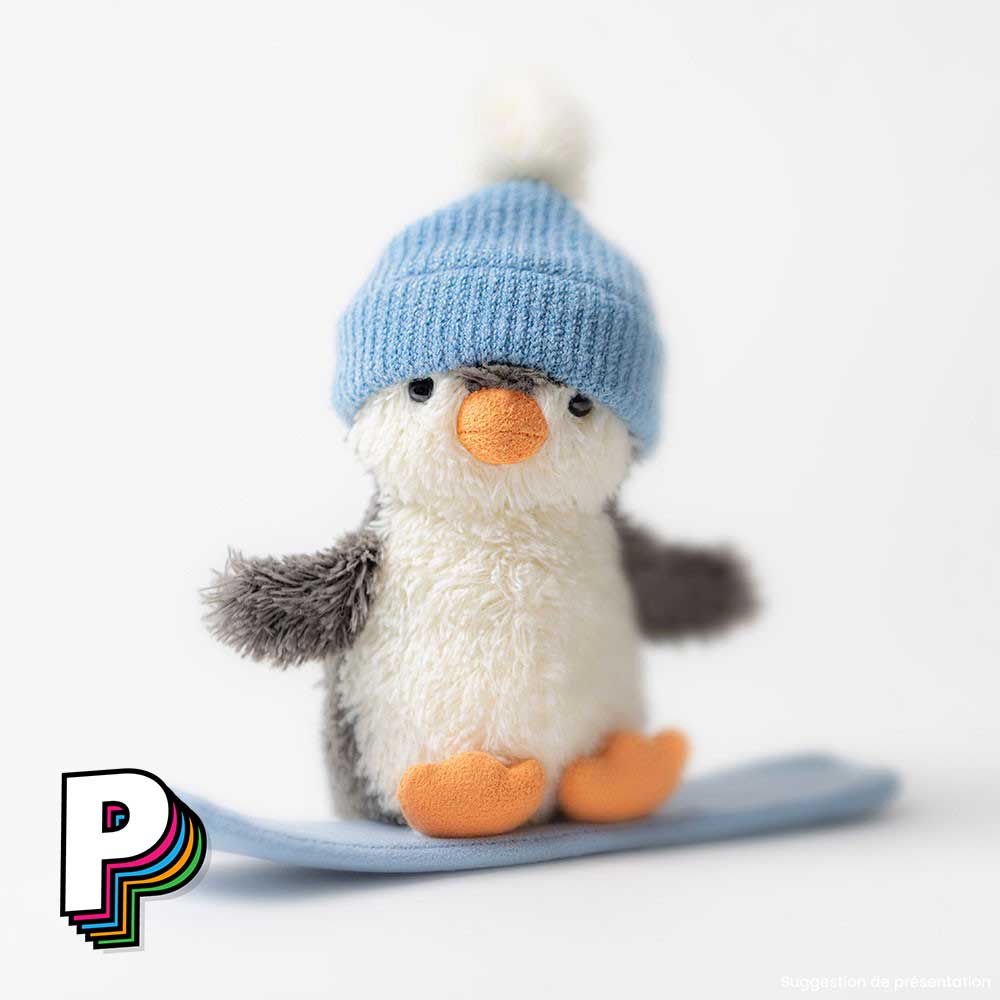 peluche Peanut Penguin Snowboarding
