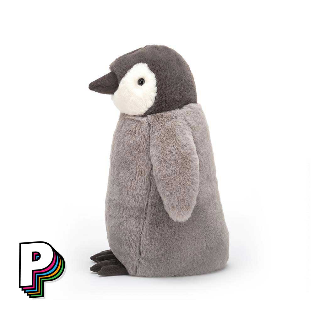 Peluche pingouin Percy Little de Jellycat côté
