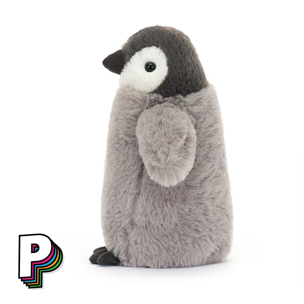 Peluche pingouin Percy Tiny de Jellycat côté