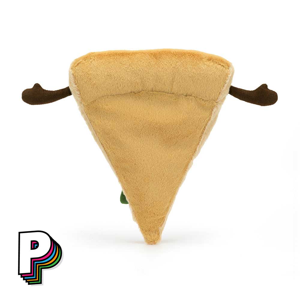 Peluche part de pizza Amuseables de Jellycat de dos