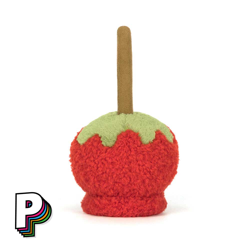 peluche pomme d'amour jellycat halloween de dos