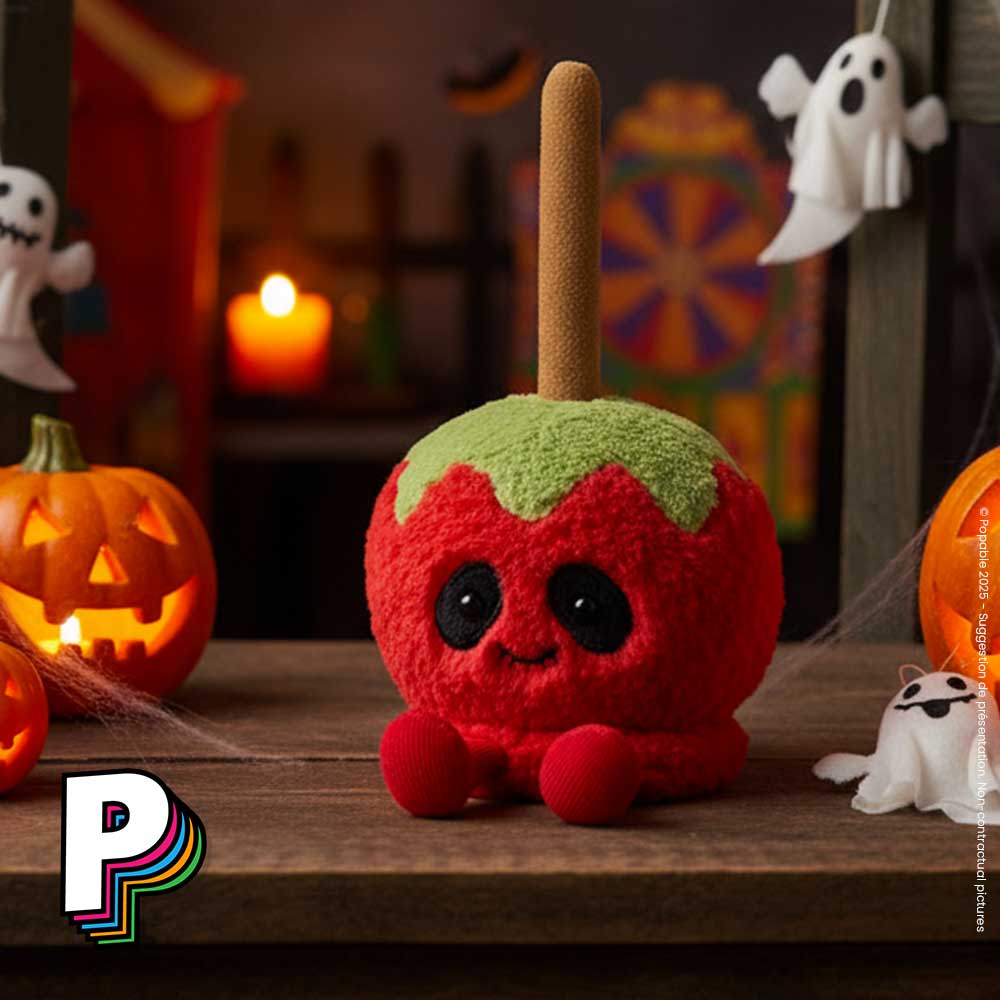 Peluche Pomme d'amour Halloween Amuseables de Jellycat décor halloween