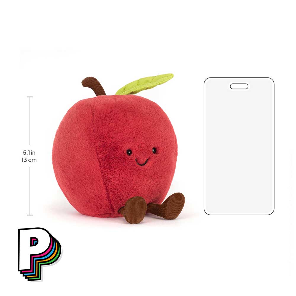 Dimensions peluche pomme rouge A4APL