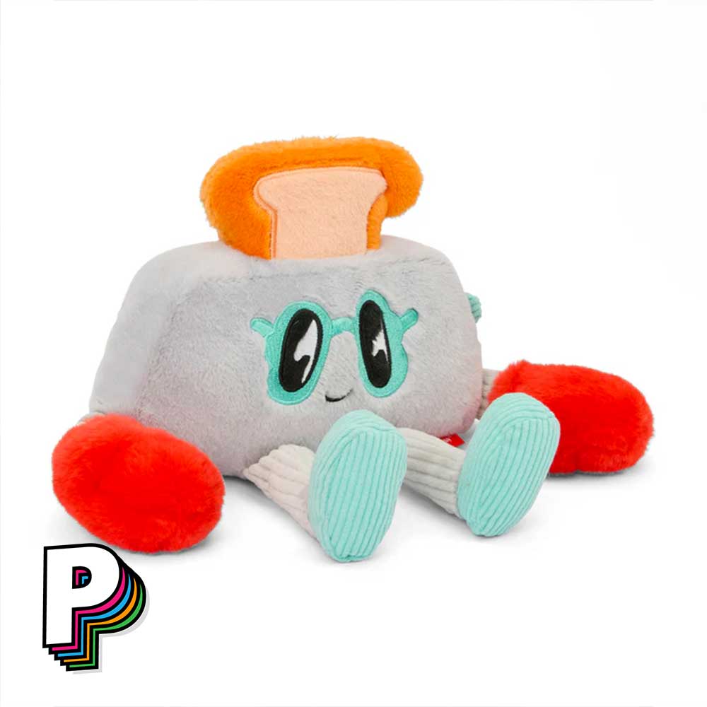 Peluche Grille-Pain Boxeur Punchy Toaster de Hello Hossy assise