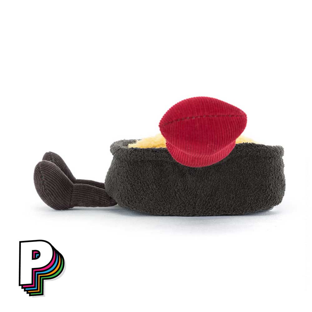 Poignée rouge de la peluche raclette jellycat