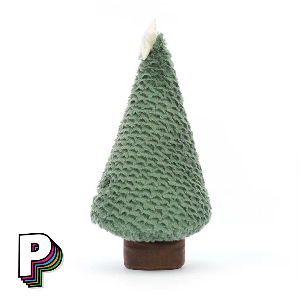 Peluche Sapin de Noël Bleu de Jellycat de côté