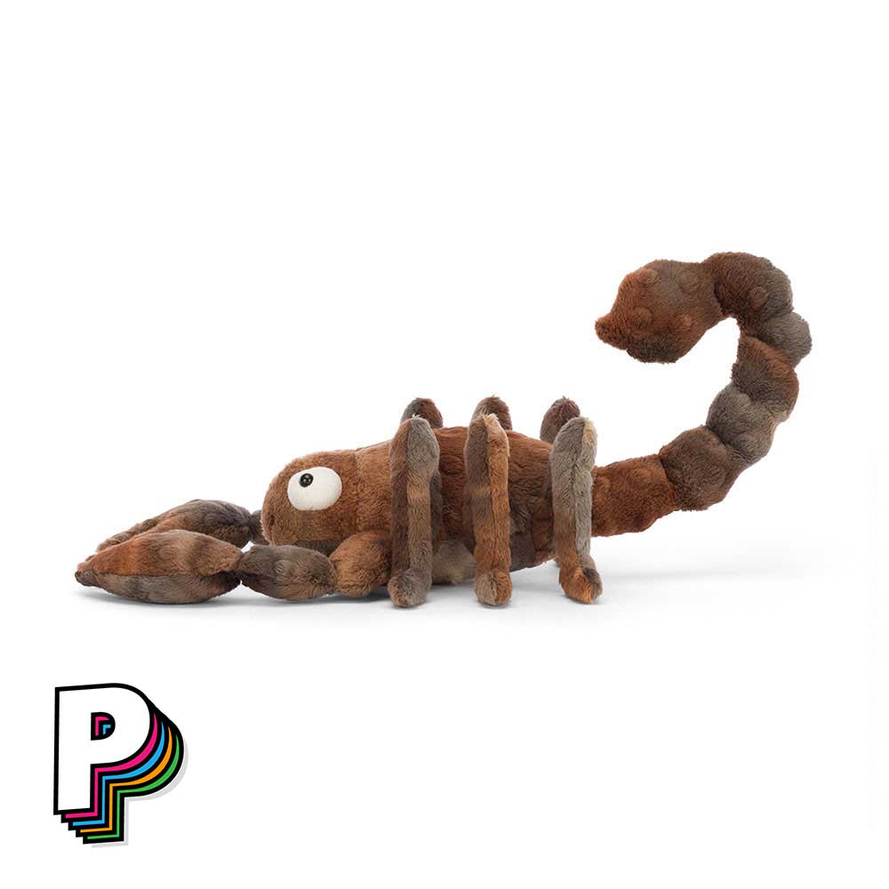 Peluche scorpion de côté 