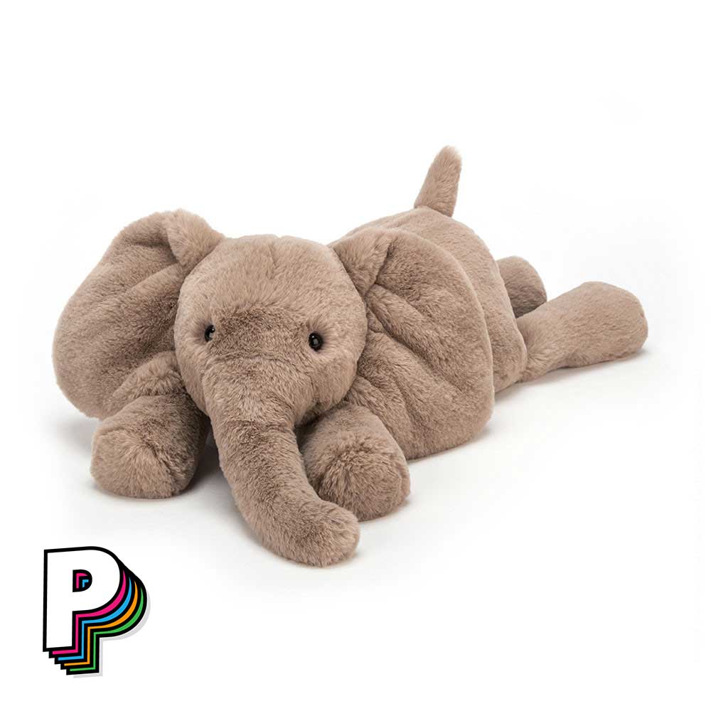 Peluche Elephant Beige Smudge de Jellycat SMG2EL Medium
