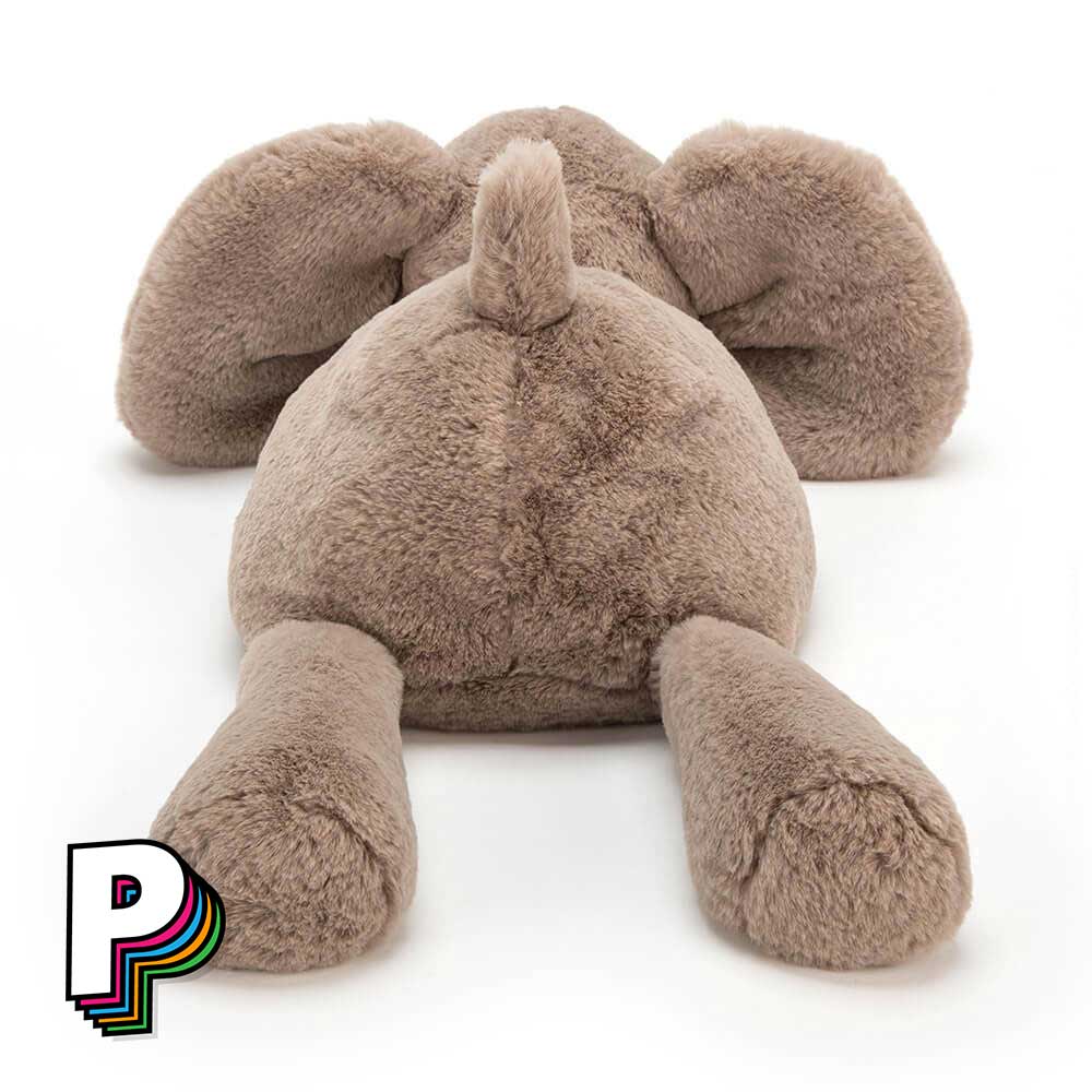Peluche Elephant Beige Smudge de Jellycat SMG2EL Medium de dos