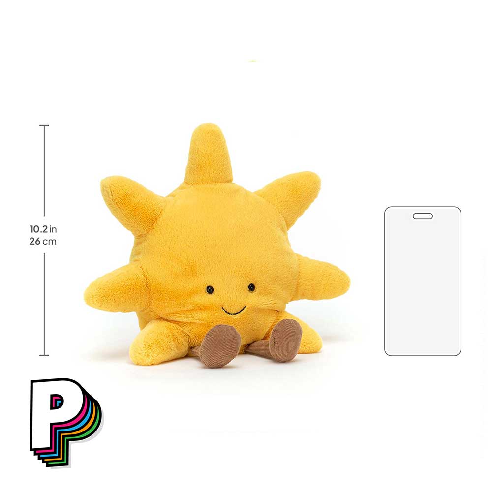 Dimensions du soleil en peluche