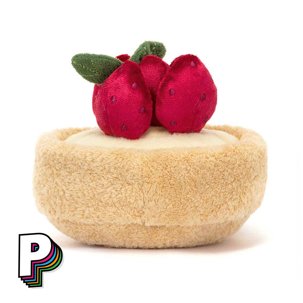 Dos peluche Tarte au Fraise Fleurette Amuseables de Jellycat
