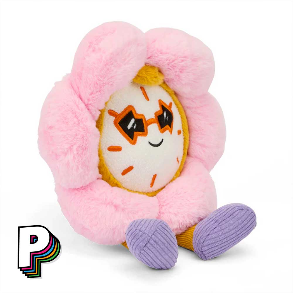 Peluche Horloge Fleur Tic Tac Bloom de Hello Hossy de côté