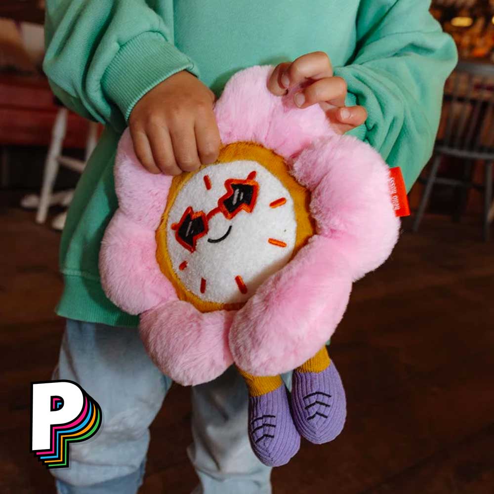 Peluche Fleur Horloge Tic Tac Bloom de Hello Hossy avec garçon