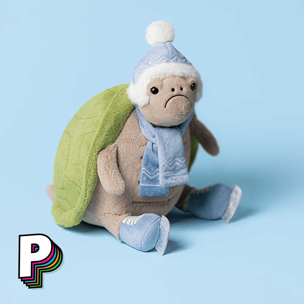 Peluche tortue bonnet écharpe et pain de Jellycat