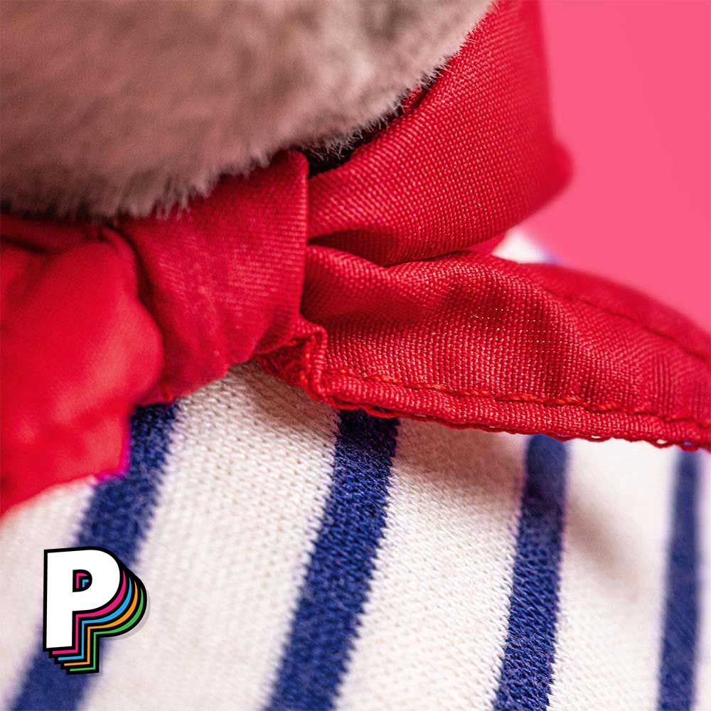 Détails du noeud de la peluche Timmy romantique